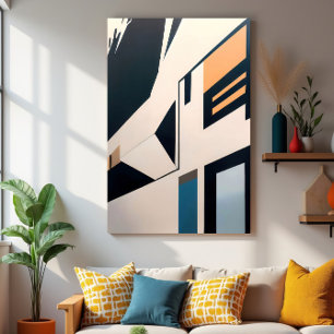 Abstracte architectuur canvas afdruk