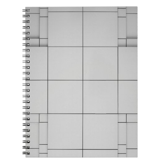 Abstracte architectuur hedendaags notitieboek (Voorkant)