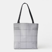 Abstracte architectuur hedendaags tote bag (Achterkant)