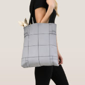 Abstracte architectuur hedendaags tote bag (Dichtbij)