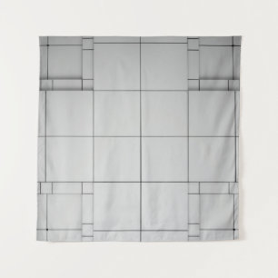 Abstracte architectuur hedendaags wandkleed