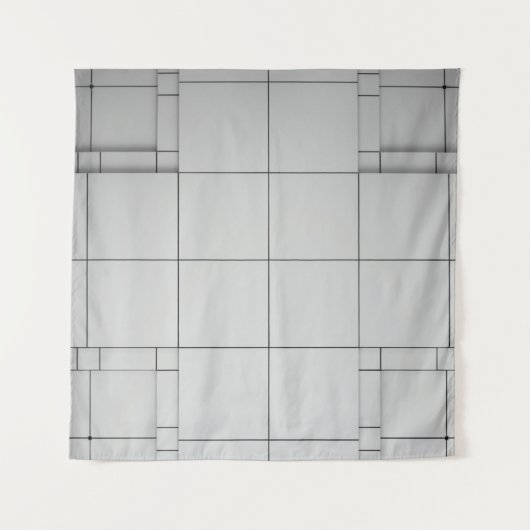 Abstracte architectuur hedendaags wandkleed (Voorkant)