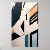 Abstracte architectuur poster (Voorkant)