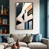 Abstracte architectuur poster