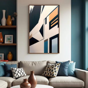 Abstracte architectuur poster