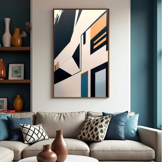 Abstracte architectuur poster