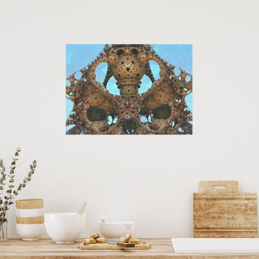 Abstracte architectuur poster (Keuken)