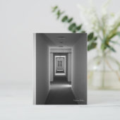 Abstracte architectuurkunst uitnodiging briefkaart (Staand voorkant)