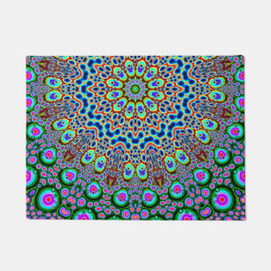 Abstracte array van kleuren deurmat