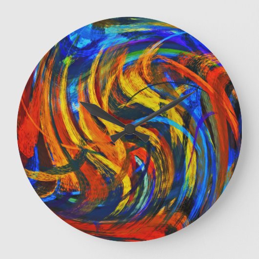 Abstracte art. 11 grote klok (Voorkant)