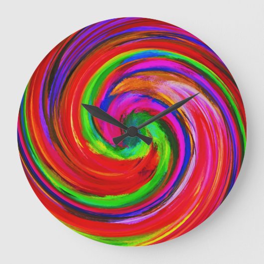 Abstracte art. 12 grote klok (Voorkant)