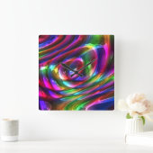 Abstracte art. 14-klok vierkante klok (Huis)
