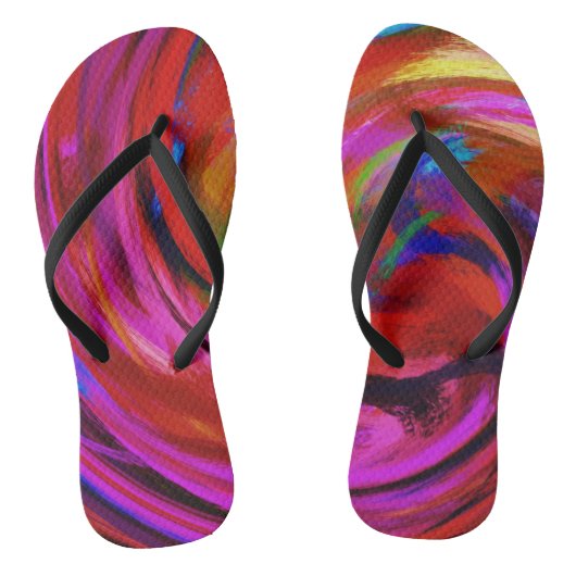 Abstracte art. 14 teenslippers (Voetbed)