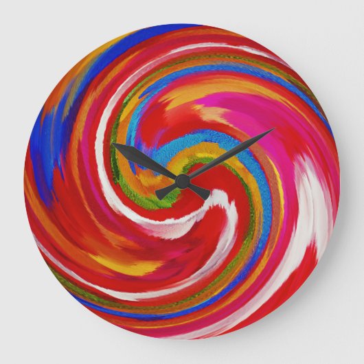 Abstracte art. 15 grote klok (Voorkant)