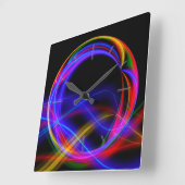 Abstracte art. 170-klok vierkante klok (Hoek)