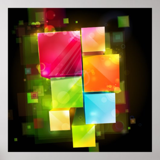 Abstracte art. 18 Afdrukken Poster (Voorkant)