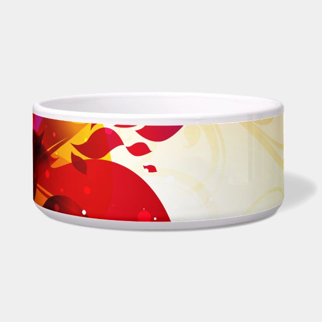 Abstracte art. 25-pet-Bowl Voerbakje (Voorkant)