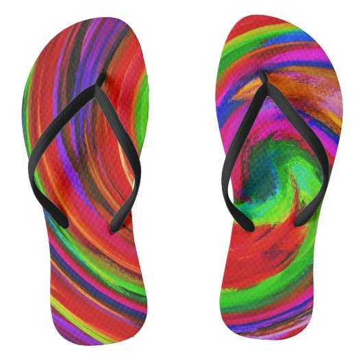 Abstracte art. 25 teenslippers (Voetbed)