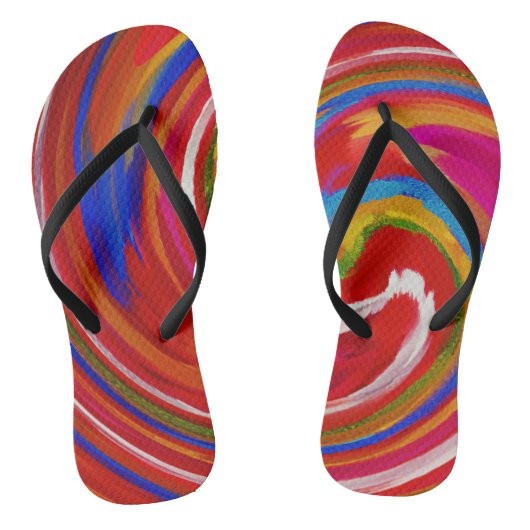 Abstracte art. 29 teenslippers (Voetbed)
