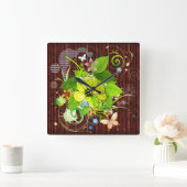 Abstracte art. 36-klok vierkante klok (Huis)