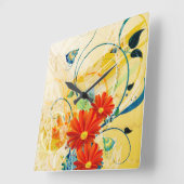 Abstracte art. 40-klok vierkante klok (Hoek)