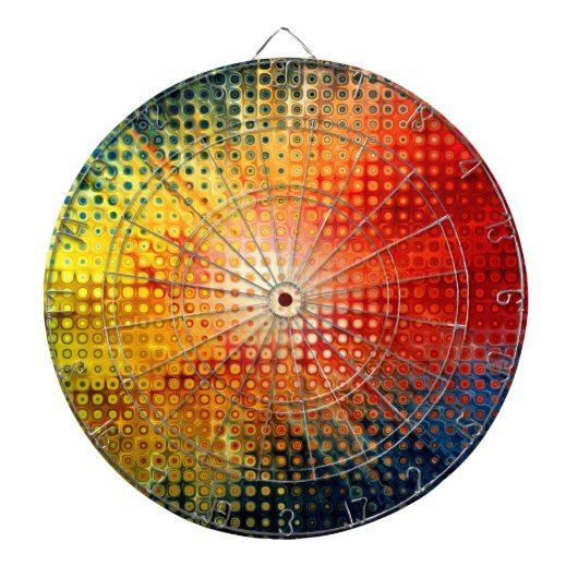Abstracte art. 61 Dart Boards Dartbord (Voorkant)
