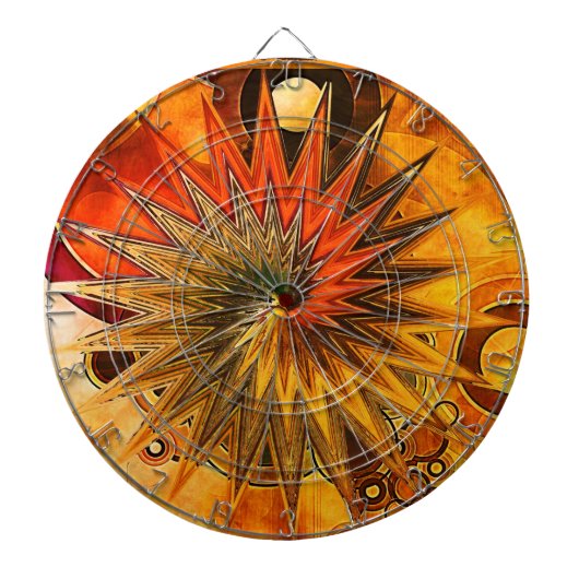 Abstracte art. 72 Dart-borden Dartbord (Voorkant)