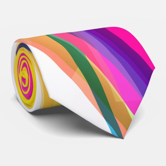 Abstracte Art 7 Stropdas (Opgerold)