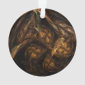 Abstracte Art Acrylcirkel voor moeder aarde Ornament (achterkant)