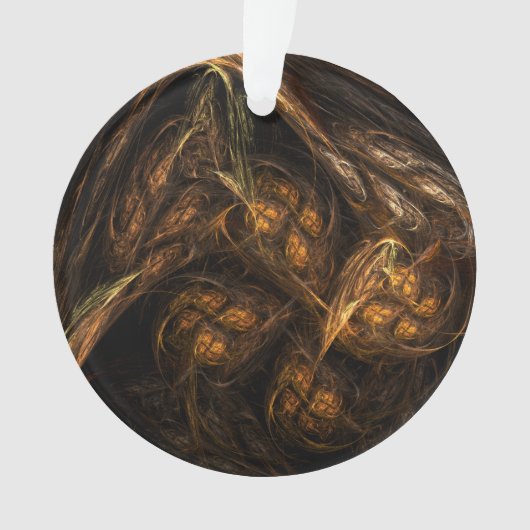 Abstracte Art Acrylcirkel voor moeder aarde Ornament (voorkant)