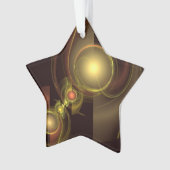Abstracte Art Acrylic Star met intieme verbinding Ornament (voorkant)