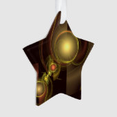 Abstracte Art Acrylic Star met intieme verbinding Ornament (voorkant)