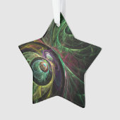 Abstracte Art Acrylster voor ogen Ornament (voorkant)