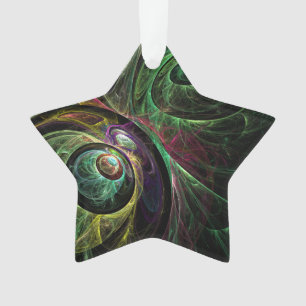 Abstracte Art Acrylster voor ogen Ornament