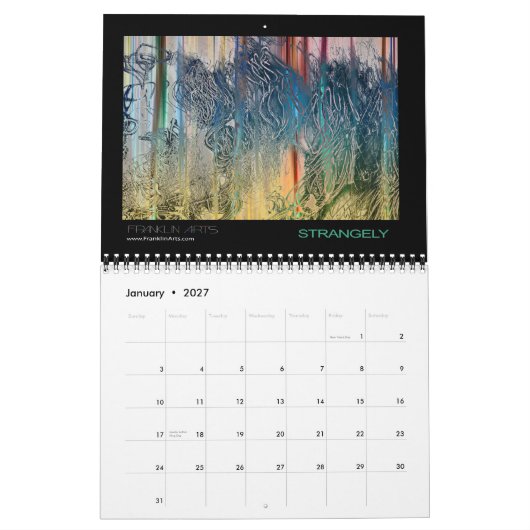 abstracte Art Agenda 2014 Kalender (Jan 2027)