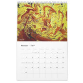 Abstracte Art Agenda Kalender (Feb 2027)