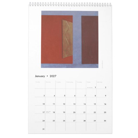 Abstracte Art Agenda Kalender (Jan 2027)