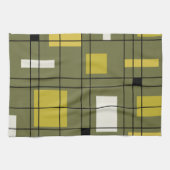 abstracte Art Avocado Green uit 1950 Theedoek (Horizontaal)