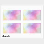 Abstracte Art Blank Kleurrijke Sjabloon Modern Rechthoekige Sticker (Vel)