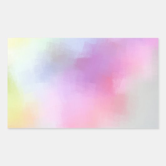 Abstracte Art Blank Kleurrijke Sjabloon Modern Rechthoekige Sticker (Voorkant)