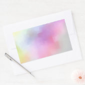 Abstracte Art Blank Kleurrijke Sjabloon Modern Rechthoekige Sticker (Envelop)