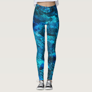 Abstracte Art Blue-Leggings Leggings
