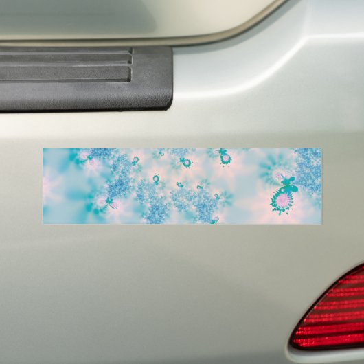 Abstracte Art Blue Meditatie Bumpersticker (Op auto)