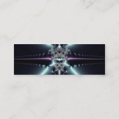 Abstracte Art Blue Star Mini Visitekaartje (Achterkant)