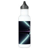 Abstracte Art Blue Star Waterfles (Links)