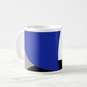 Abstracte Art Blue Yellow Koffiemok