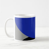 Abstracte Art Blue Yellow Koffiemok (Links)