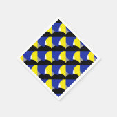 Abstracte Art Blue Yellow Servet (Hoek)
