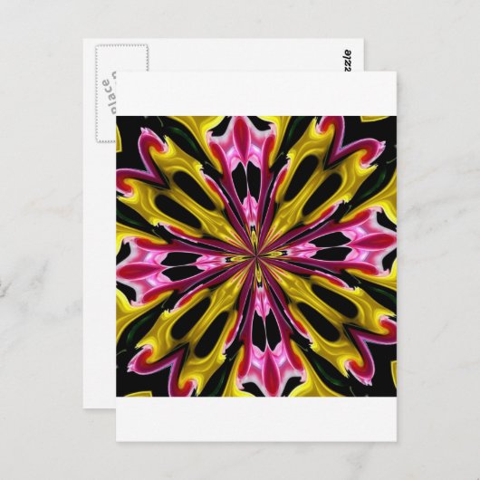 ABSTRACTE ART BRIEFKAART (Voorkant / Achterkant)