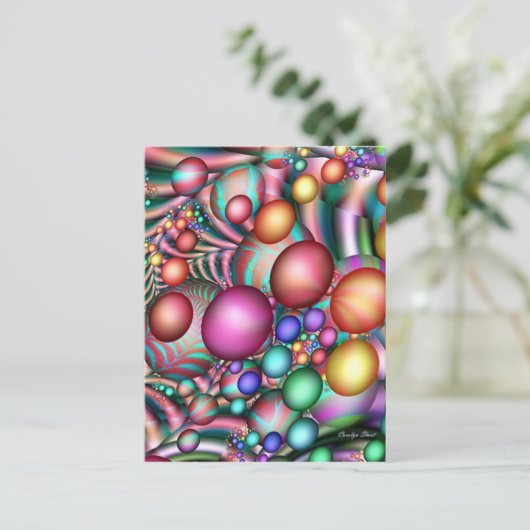 ABSTRACTE ART BRIEFKAART (Staand voorkant)